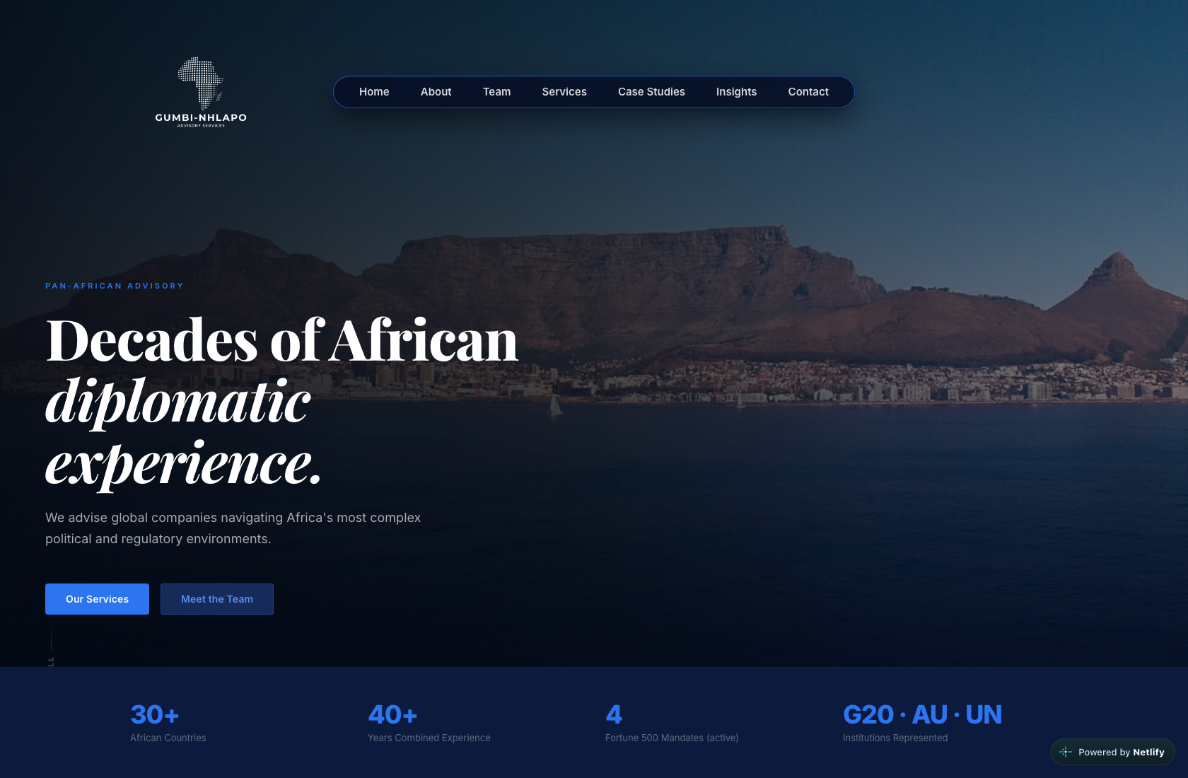 Gumbi-Nhlapo Advisory Services schermvoorbeeld